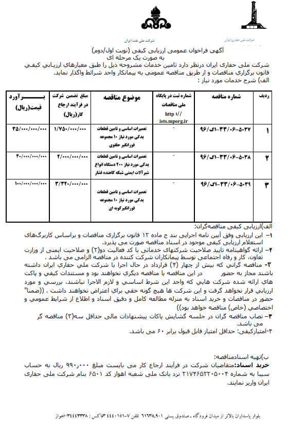 تامین قطعات یدکی